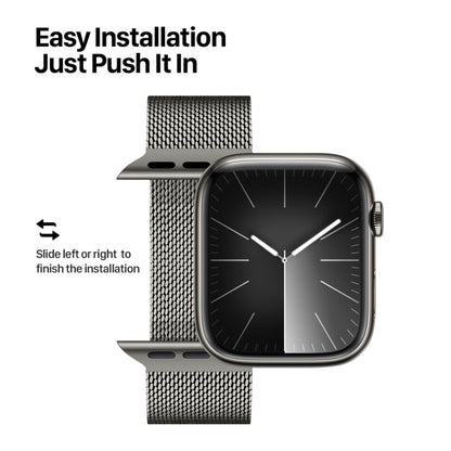 For Apple Watch Series 6 40mm DUX DUCIS Milanese Pro Series Stainless Steel Watch Band(Graphite) - Watch Bands by DUX DUCIS | Online Shopping UK | buy2fix