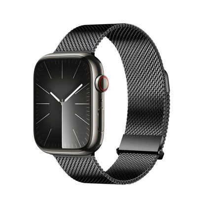 For Apple Watch Series 4 44mm DUX DUCIS Milanese Pro Series Stainless Steel Watch Band(Black) - Watch Bands by DUX DUCIS | Online Shopping UK | buy2fix