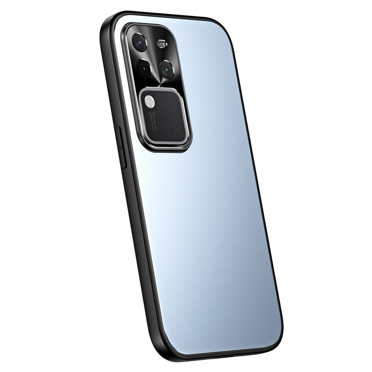 For vivo S18 Pro R-JUST RJ-61 Electroplating Frosted TPU + PC Phone Case(Blue) - vivo Cases by R-JUST | Online Shopping UK | buy2fix