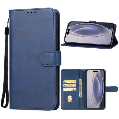 For iPhone 16 Pro Leather Phone Case(Blue) - iPhone 16 Pro Cases by buy2fix | Online Shopping UK | buy2fix