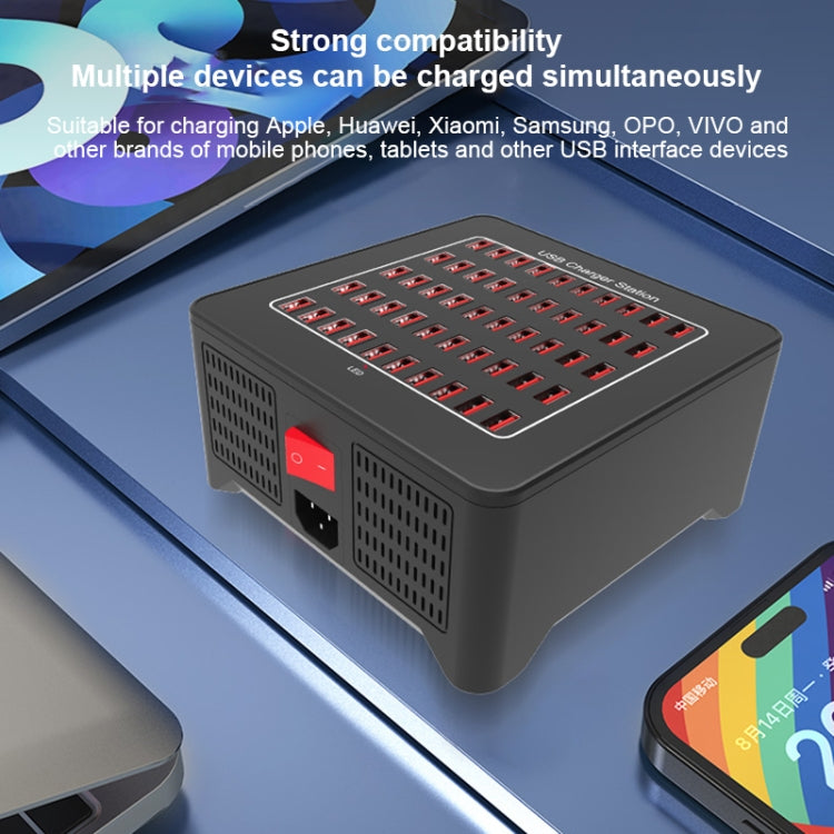 YFY-A77 250W 50 Ports USB Smart Charging Station(US Plug) - Multifunction Charger by buy2fix | Online Shopping UK | buy2fix