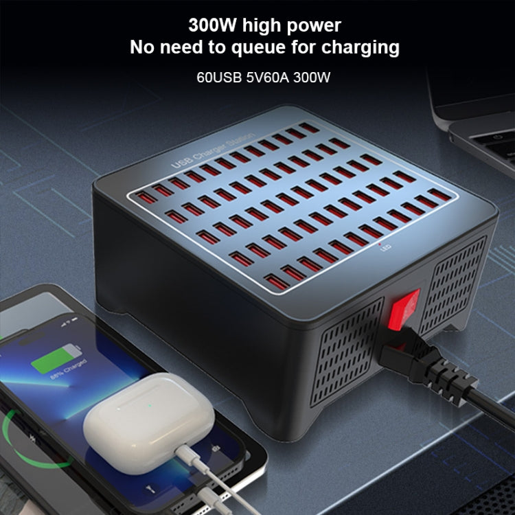 YFY-A78 300W 60 Ports USB Smart Charging Station(US Plug) - Multifunction Charger by buy2fix | Online Shopping UK | buy2fix