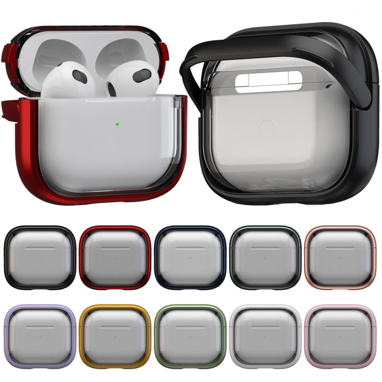 For AirPods Pro 1 TPU Hybrid PC Case with Holder(Tansparent) - For AirPods Pro by buy2fix | Online Shopping UK | buy2fix