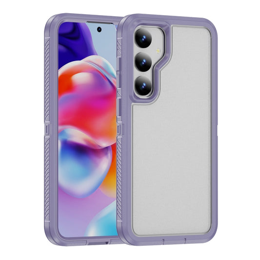 For Samsung Galaxy S24 5G Guard Life Waterproof Frosted Phone Case(Light Purple) - Galaxy S24 5G Cases by buy2fix | Online Shopping UK | buy2fix