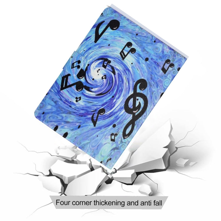For Lenovo Tab M11 / Xiaoxin Pad 11 2024 Electric Pressed Colored Drawing Smart Leather Tablet Case(Sheet Music) - Lenovo by buy2fix | Online Shopping UK | buy2fix