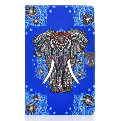 For Lenovo Tab M11 / Xiaoxin Pad 11 2024 Electric Pressed Colored Drawing Smart Leather Tablet Case(Ethnic Elephant) - Lenovo by buy2fix | Online Shopping UK | buy2fix