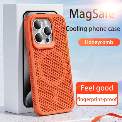 For iPhone 16 Plus MagSafe Magnetic Heat Dissipation Phone Case(Orange) - iPhone 16 Plus Cases by buy2fix | Online Shopping UK | buy2fix