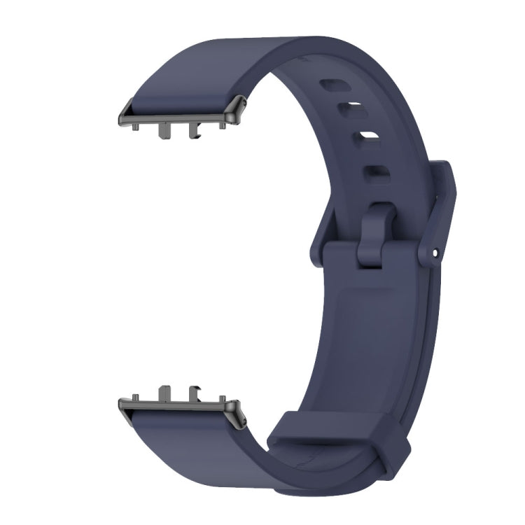 For Samsung Galaxy Fit 3 Mijobs Silicone Watch Band(Midnight Blue+Black) - Watch Bands by MIJOBS | Online Shopping UK | buy2fix