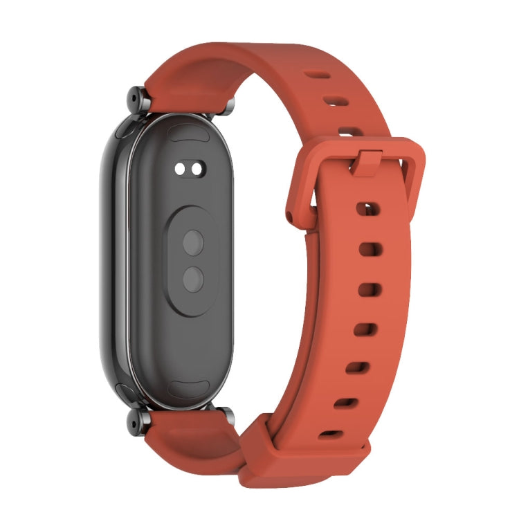 For Xiaomi Mi Band 8 / 9 / 9 NFC Mijobs GT4 Silicone Breathable Watch Band(Orange Black) - Watch Bands by MIJOBS | Online Shopping UK | buy2fix