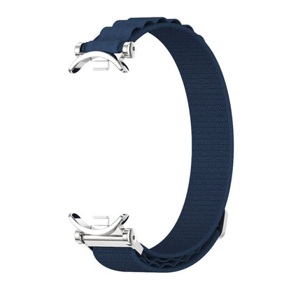 For Xiaomi Mi Band 8 / 9 / 9 NFC Mijobs GT4 Nylon Breathable Watch Band(Midnight Blue Silver) - Watch Bands by MIJOBS | Online Shopping UK | buy2fix