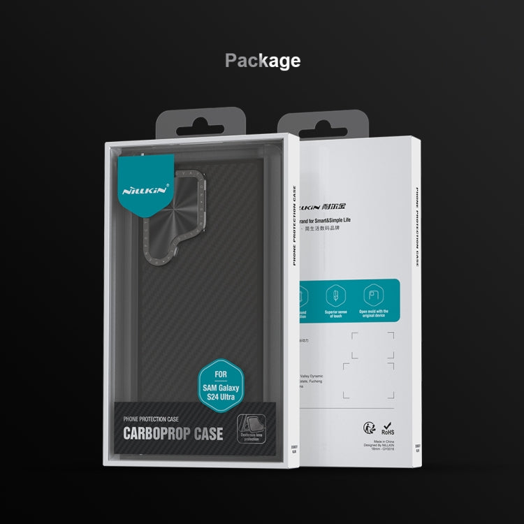 For Samsung Galaxy S24 Ultra 5G NILLKIN Aramid Fiber MagSafe Magnetic Phone Case(Black) - Galaxy S24 Ultra 5G Cases by NILLKIN | Online Shopping UK | buy2fix