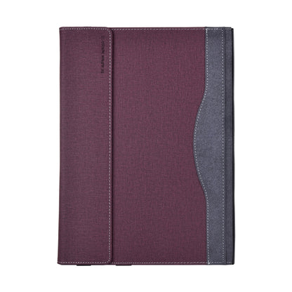 For Lenovo ThinkPad X1 Carbon Gen 11 Cloth Texture Laptop Leather Protective Case(Wine Red) - Other by buy2fix | Online Shopping UK | buy2fix