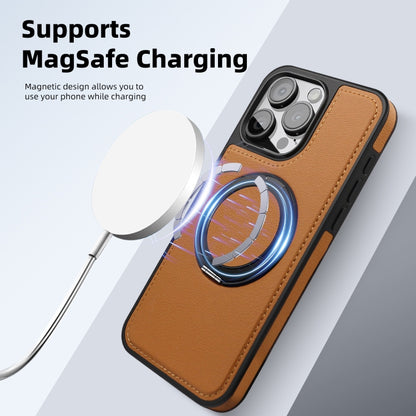 For iPhone 13 Pro Yashi 360 Degree Rotating MagSafe Bracket Phone Case(Brown) - iPhone 13 Pro Cases by buy2fix | Online Shopping UK | buy2fix