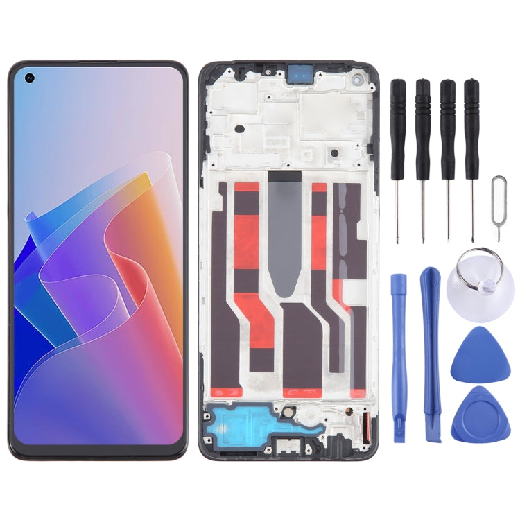 For OPPO F21 Pro 5G Original AMOLED LCD Screen Digitizer Full Assembly with Frame - LCD Screen by buy2fix | Online Shopping UK | buy2fix