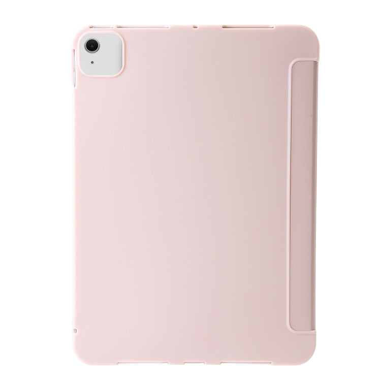 For iPad Air 11 2024 TPU Deformation Flip Leather Tablet Case with Holder(Light Pink) - iPad Air 11 2024 Cases by buy2fix | Online Shopping UK | buy2fix