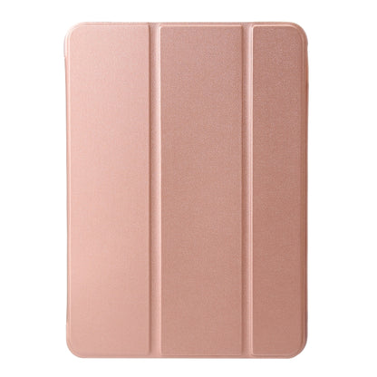 For iPad Pro 13 2024 Three-fold Holder Flip Tablet Leather Case(Rose Gold) - iPad Pro 13 2024 Cases by buy2fix | Online Shopping UK | buy2fix