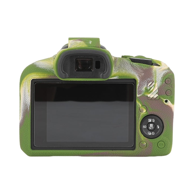 For Canon EOS R100 Litchi Texture Soft Silicone Protective Case(Camouflage) - Protective Case by buy2fix | Online Shopping UK | buy2fix