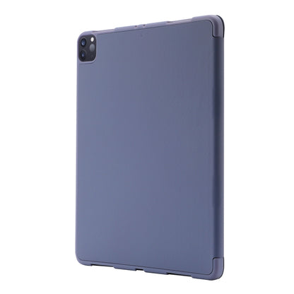 For iPad Pro 11 2024 Skin Feel Tri-fold Leather Tablet Case with Pen Slot(Lavender) - iPad Pro 11 2024 Cases by buy2fix | Online Shopping UK | buy2fix