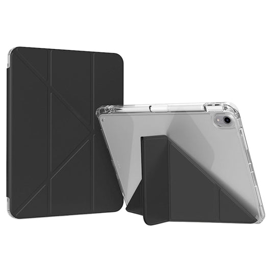 For iPad Air 11 2025 / 2024 / Air 5 / 4 GEBEI Deformation Leather Tablet Case(Black) - iPad Air 11 2025 / 2024 Cases by GEBEI | Online Shopping UK | buy2fix