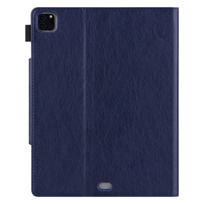 For iPad Pro 11 2024 Solid Color Metal Buckle Leather Smart Tablet Case(Royal Blue) - iPad Pro 11 2024 Cases by buy2fix | Online Shopping UK | buy2fix