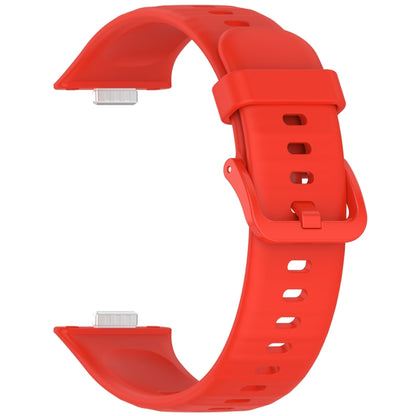 For Huawei Watch Fit3 Colorful Buckle Silicone Sports Watch Band(Red) - Watch Bands by buy2fix | Online Shopping UK | buy2fix