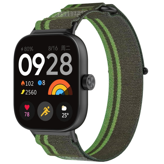For Xiaomi Band 8 Pro / Redmi Watch 4 Loop Nylon Watch Band(Dark Green) - Watch Bands by buy2fix | Online Shopping UK | buy2fix