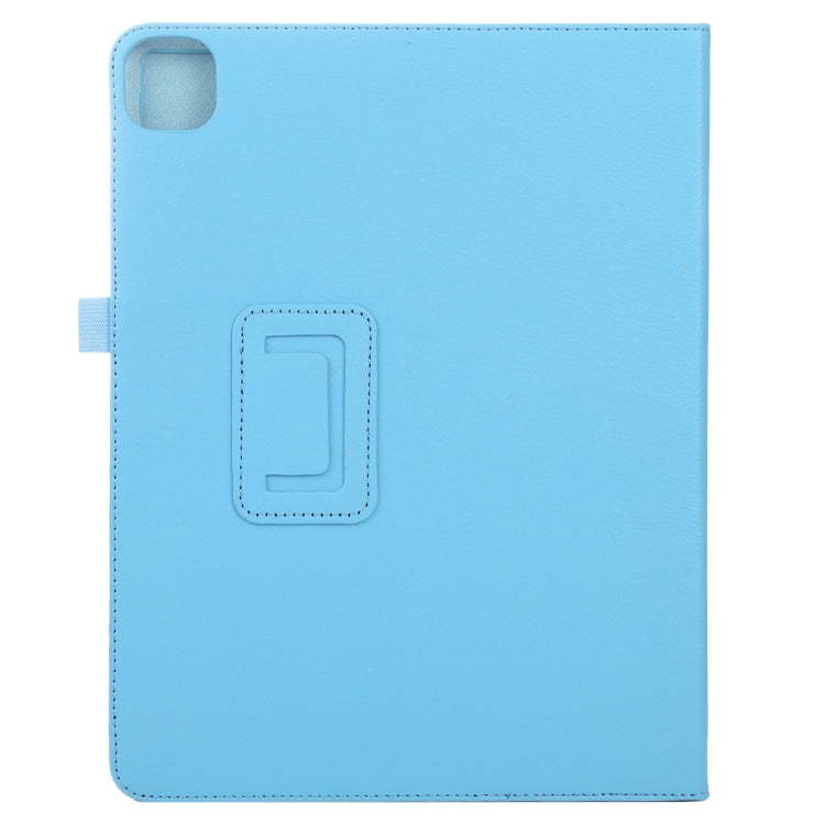 For iPad Pro 13 2024 Litchi Texture Solid Color Leather Tablet Case(Sky Blue) - iPad Pro 13 2024 Cases by buy2fix | Online Shopping UK | buy2fix