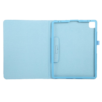 For iPad Pro 13 2024 Litchi Texture Solid Color Leather Tablet Case(Sky Blue) - iPad Pro 13 2024 Cases by buy2fix | Online Shopping UK | buy2fix