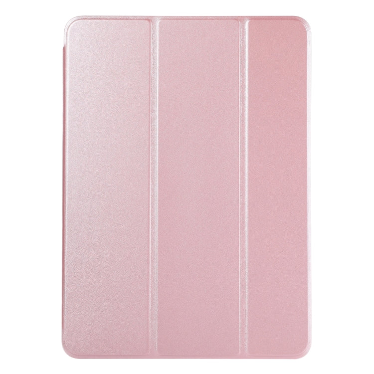 For iPad Pro 11 2024 Double-sided Clip Non-buckle Magnetic PU Smart Tablet Case(Rose Gold) - iPad Pro 11 2024 Cases by buy2fix | Online Shopping UK | buy2fix