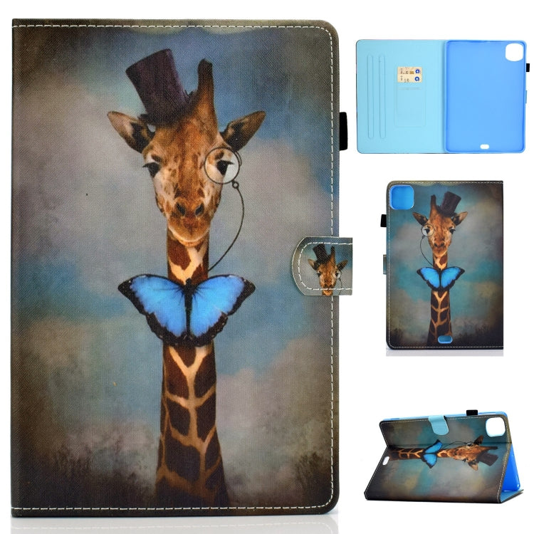 For iPad Pro 11 2024 Painted Stitching Smart Leather Tablet Case(Deer) - iPad Pro 11 2024 Cases by buy2fix | Online Shopping UK | buy2fix