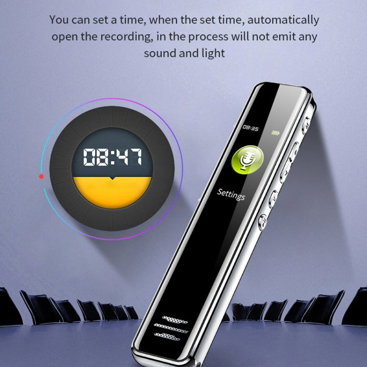 JNN Q22 HD Color Screen Stick Shape Portable Voice Recording Pen, Memory:8GB(Black) - Recording Pen by JNN | Online Shopping UK | buy2fix