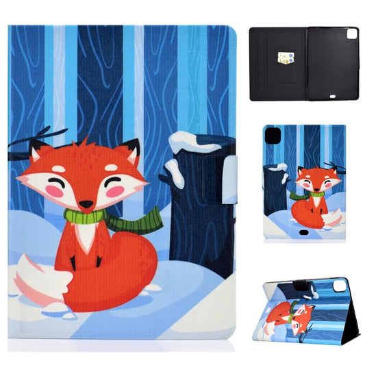 For iPad Pro 11 2024 Voltage Colored Drawing Smart Leather Tablet Case(Red Fox) - iPad Pro 11 2024 Cases by buy2fix | Online Shopping UK | buy2fix