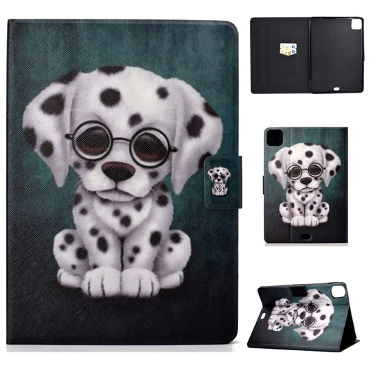 For iPad Pro 11 2024 Voltage Colored Drawing Smart Leather Tablet Case(Speckled Dog) - iPad Pro 11 2024 Cases by buy2fix | Online Shopping UK | buy2fix