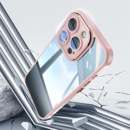 For iPhone 16 Plus Acrylic Hybrid TPU Armor Shockproof Phone Case(Pink) - iPhone 16 Plus Cases by buy2fix | Online Shopping UK | buy2fix