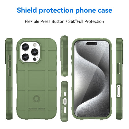 For iPhone 16 Pro Full Coverage Shockproof TPU Phone Case(Green) - iPhone 16 Pro Cases by buy2fix | Online Shopping UK | buy2fix