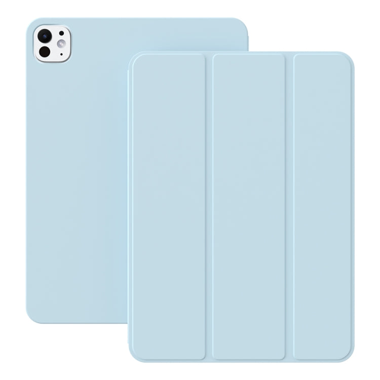 For iPad Pro 11 2024 Ultra-thin Double-sided Clip Magnetic Smart Tablet Case(Sky Blue) - iPad Pro 11 2024 Cases by buy2fix | Online Shopping UK | buy2fix