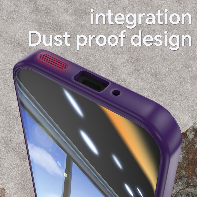 For Google Pixel 9 Pro Acrylic Hybrid TPU Armor Shockproof Phone Case(Purple) - Google Cases by buy2fix | Online Shopping UK | buy2fix