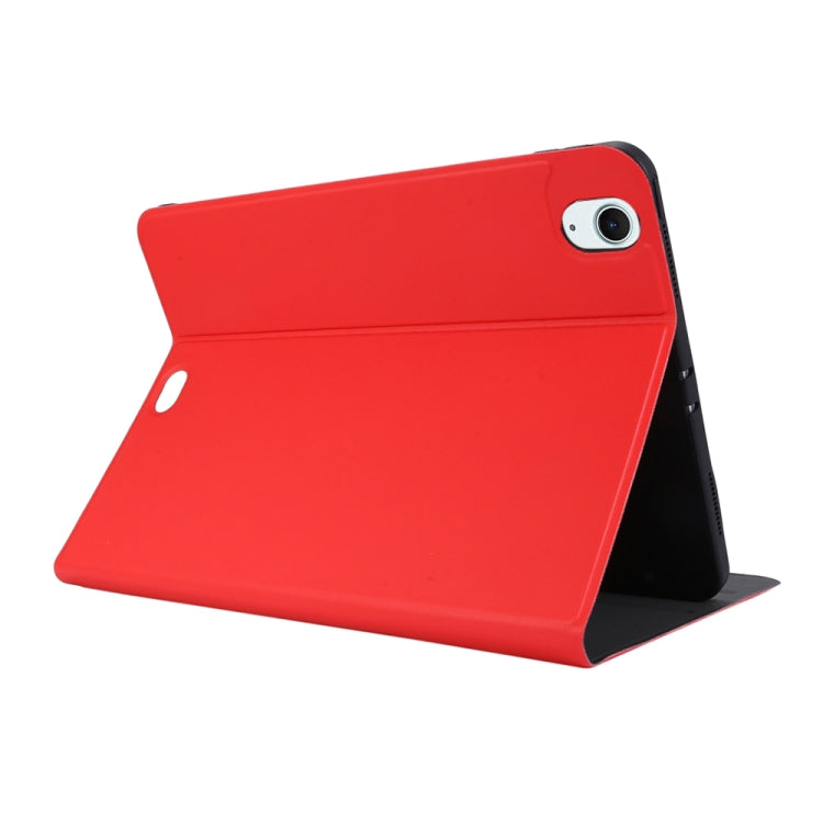 For iPad Air 11 2024 Stretch Voltage Plain Leather Smart Tablet Case(Red) - iPad Air 11 2024 Cases by buy2fix | Online Shopping UK | buy2fix