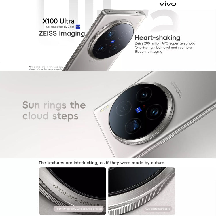 vivo X100 Ultra, 12GB+256GB, Face ID / Fingerprint Identification, 6.78 inch Android 14 OriginOS 4 Snapdragon 8 Gen 3 Octa Core, OTG, NFC, Network: 5G, Support Google Play(Titanium) - vivo by vivo | Online Shopping UK | buy2fix