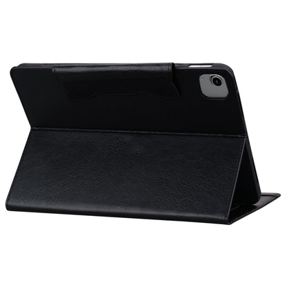 For iPad Air 13 2024 Cat Buckle Leather Smart Tablet Case(Black) - iPad Air 13 2024 Cases by buy2fix | Online Shopping UK | buy2fix