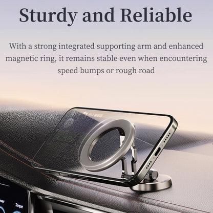 ROCK RAM0037 Car Magnetic Foldable Phone Holder(Black) - Car Holders by ROCK | Online Shopping UK | buy2fix