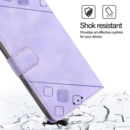 For Blackview Shark 8 Skin Feel Embossed Leather Phone Case(Light Purple) - More Brand by buy2fix | Online Shopping UK | buy2fix