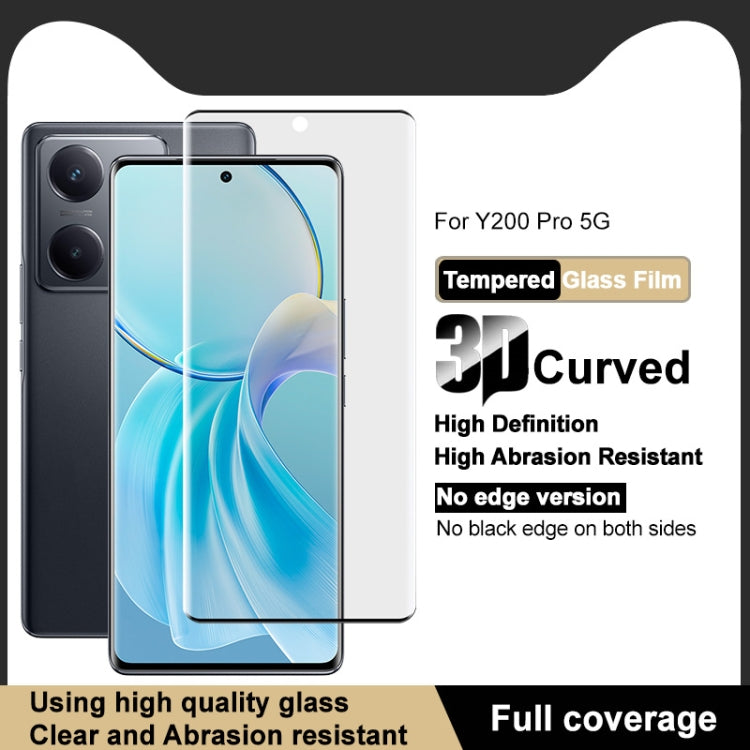 For vivo Y200 Pro imak 3D Curved Full Screen Tempered Glass Film - vivo Tempered Glass by imak | Online Shopping UK | buy2fix