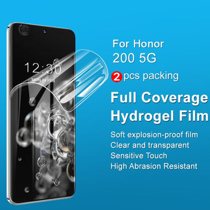 For Honor 200 2pcs/Set imak Curved Full Screen Hydrogel Film Protector - Honor Tempered Glass by imak | Online Shopping UK | buy2fix