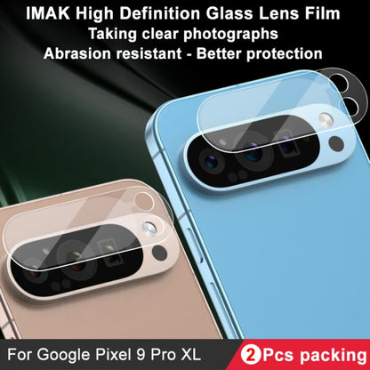 For Google Pixel 9 Pro XL 2pcs/Set imak HD Glass Rear Camera Lens Film - Other by imak | Online Shopping UK | buy2fix