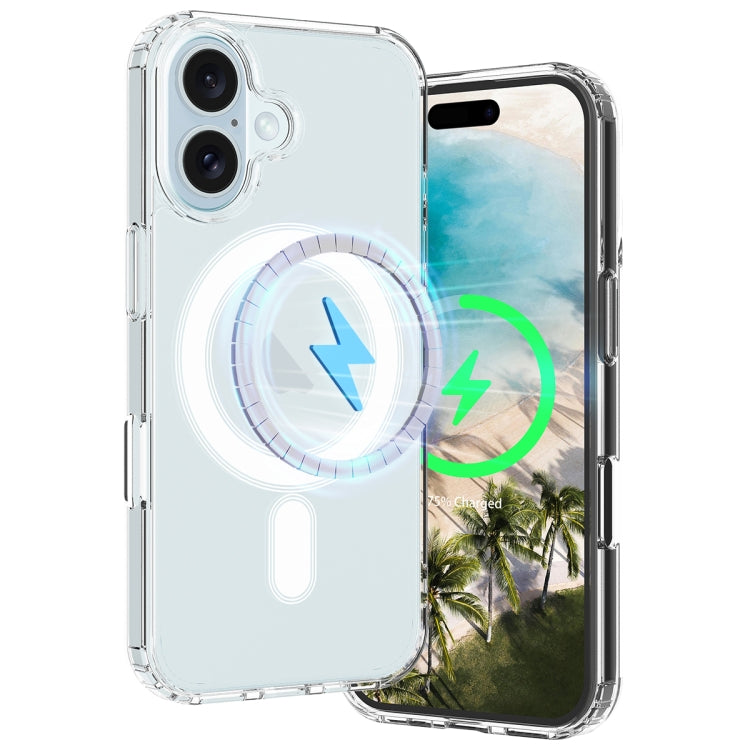 For iPhone 16 Plus MagSafe Clear Acrylic PC Hybrid TPU Phone Case(Transparent) - iPhone 16 Plus Cases by buy2fix | Online Shopping UK | buy2fix