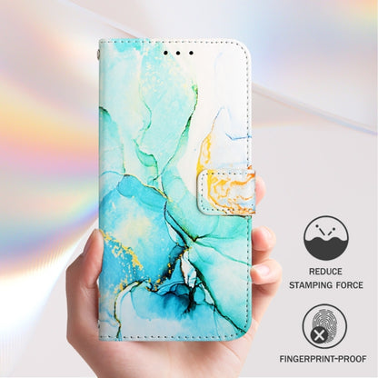 For Blackview A53 PT003 Marble Pattern Flip Leather Phone Case(Green) - More Brand by buy2fix | Online Shopping UK | buy2fix