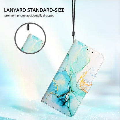 For Blackview A53 PT003 Marble Pattern Flip Leather Phone Case(Green) - More Brand by buy2fix | Online Shopping UK | buy2fix