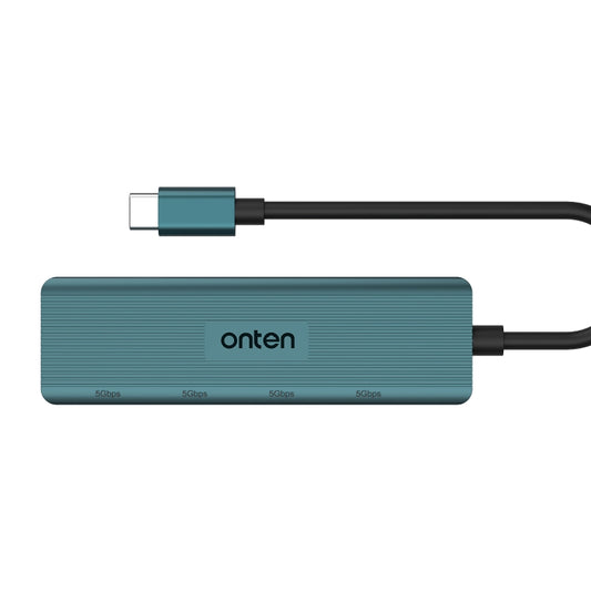 Onten UC621 5Gbps USB-C / Type-C to USB 3.2 Gen1 4 in 1 Multi-function HUB Docking Station, Length:1.5m(Green) - USB HUB by Onten | Online Shopping UK | buy2fix