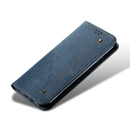 For Samsung Galaxy S25 Ultra 5G Denim Texture Casual Style Horizontal Flip Leather Case(Blue) - Galaxy S25 Ultra 5G Cases by buy2fix | Online Shopping UK | buy2fix